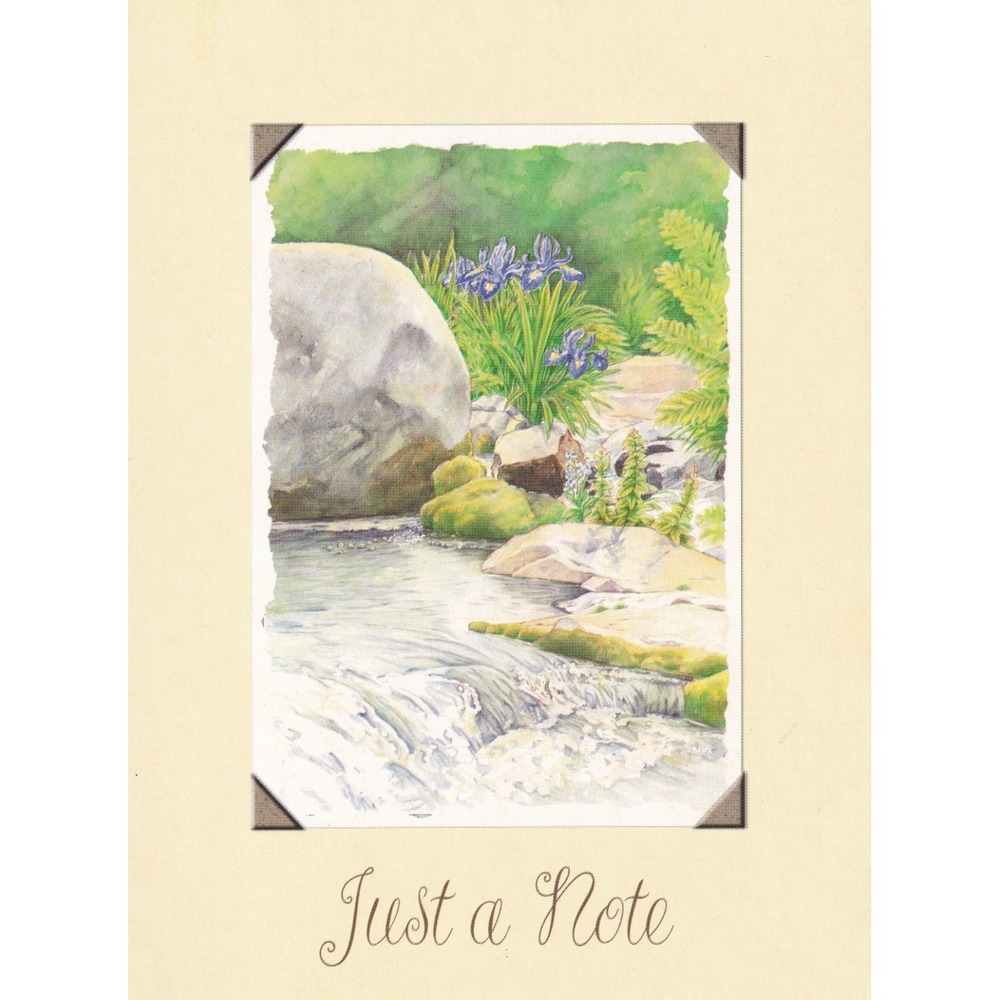 Linda Keating Baird Sloan Kettering Note Card Botanical Cottagecore Serene